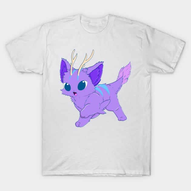 Fairy deer cat T-Shirt by Eikia